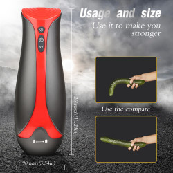 Tay 7 Masturbator Automatic Pulsing Modes 3 Modes USB Suction 27 Cm Multifunkciós