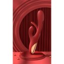 Magnus Vibrator, Vibrating & Patting, Silicone, USB, Red, 24 cm 6427885000293 Vízálló vibrátorok