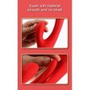 Magnus Vibrator, Vibrating & Patting, Silicone, USB, Red, 24 cm 6427885000293 Vízálló vibrátorok