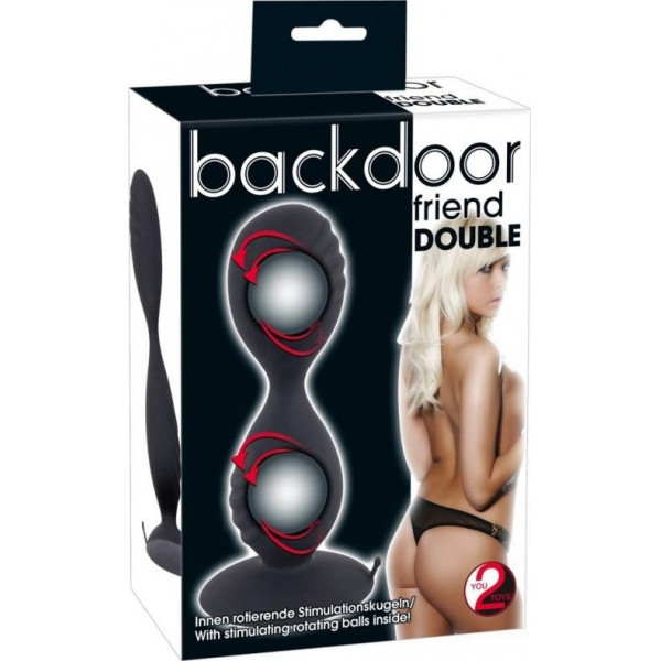 Backdoor Friend Double 12,5cm blk 4024144539550 Anál