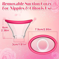 Cerise Pleasure Kit Stimulator, Sucking&Licking, Silicone, USB, Red 6427885000248 Csiklóizgatók