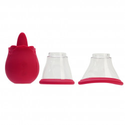 Cerise Pleasure Kit Stimulator, Sucking&Licking, Silicone, USB, Red 6427885000248 Csiklóizgatók