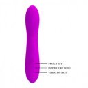 Pretty Love Anthony Vibrator, 12 Vibration Modes, 12 Suction Modes, Silicone, USB, Purple, 19 cm  6959532331608 Multifunkciós