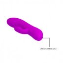 Pretty Love Anthony Vibrator, 12 Vibration Modes, 12 Suction Modes, Silicone, USB, Purple, 19 cm  6959532331608 Multifunkciós