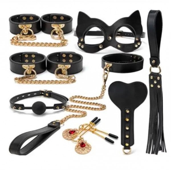 BDSM Kit Luxury Cat Woman, Black 6427885003331 szett