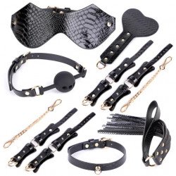 Snake Look BDSM Set, 7 Pieces, Black 6427885003317 szett Fetish