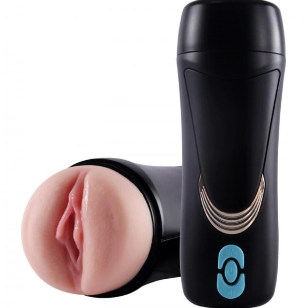 Masturbator Doxie, 10 Moduri Vibratii, TPE, USB, Natural, 23 cm 5000128054423 Művaginák
