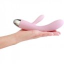 Vibrator SVAKOM Alice, 8 vibrating modes, Silicon,  17.6 cm Light Pink Multifunkciós