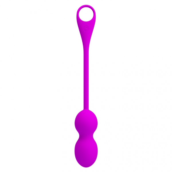 Elvira Kegel Balls 12 Vibration Modes, Silicone, USB, Bluetooth Control, Free App, Purple 14.5 cm Gésagolyók