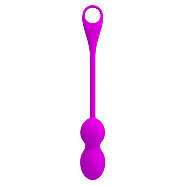Elvira Kegel Balls 12 Vibration Modes, Silicone, USB, Bluetooth Control, Free App, Purple 14.5 cm Gésagolyók