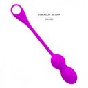 Elvira Kegel Balls 12 Vibration Modes, Silicone, USB, Bluetooth Control, Free App, Purple 14.5 cm Gésagolyók