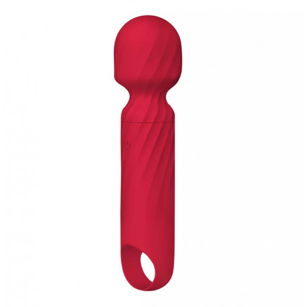 Cherry Wand Vibrator, 12 Vibration Modes, Silicone, USB, Red, 13.5 cm,  Velvet Obsession 6427885000071 Multifunkciós