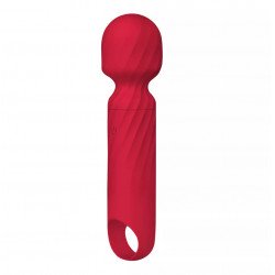 Cherry Wand Vibrator, 12 Vibration Modes, Silicone, USB, Red, 13.5 cm,  Velvet Obsession 6427885000071 Multifunkciós Multifunkciós