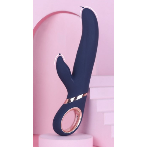 Vibrator Rabbit Dolphy 13 Vibration Modes Boost Mode USB Silicon Dark Blue 23 Cm 5000128036832 Multifunkciós