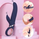 Vibrator Rabbit Dolphy 13 Vibration Modes Boost Mode USB Silicon Dark Blue 23 Cm 5000128036832 Multifunkciós