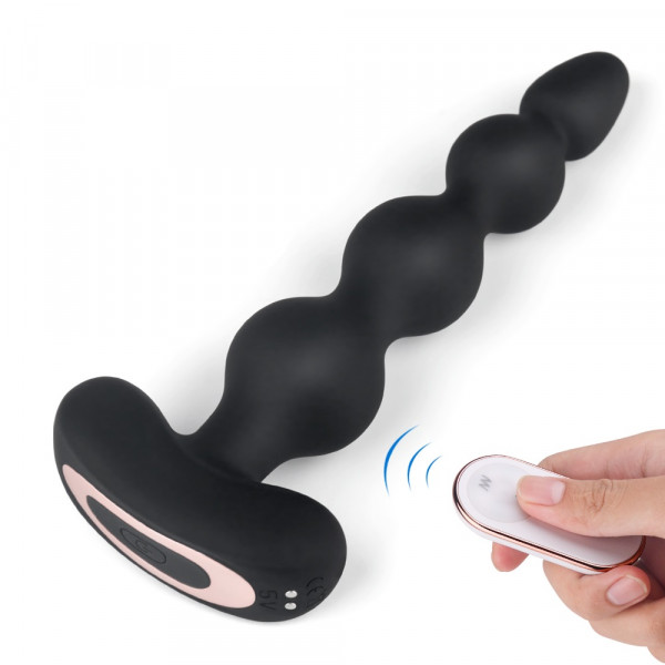 Anal Ball Andrew Remote Control Silicon USB Black 5000128058872 Anál