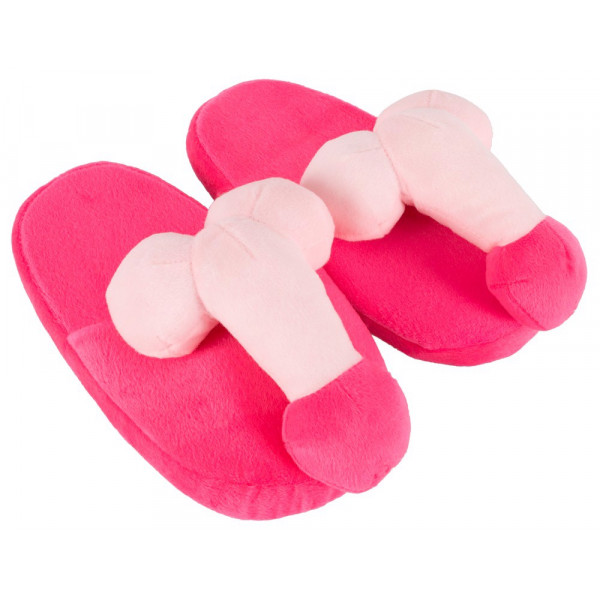 Pink színű péniszes papucs 4024144779932 Tréfás ajándékok