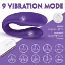 Vibrator Torque Luella Remote Control 9 Vibration Modes Silicon Purple USB Multifunkciós