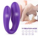 Vibrator Torque Luella Remote Control 9 Vibration Modes Silicon Purple USB Multifunkciós