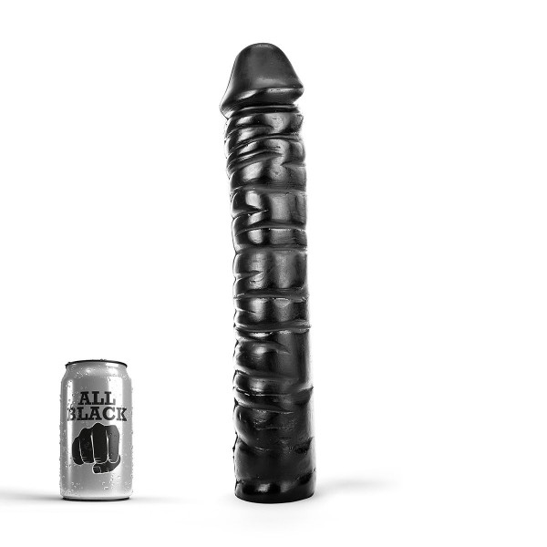 Dildo All Black PVC Black 38 Cm  5420044205646 Dildo