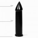 Dildo Pointed Tip All Black 24 Cm  5420044200498 Dildo