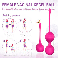 Set Bile Vaginal Kegel Prima Pink Silicon 5000128012621 Gésagolyók