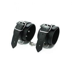 Black Ecological Leather Adjustable Handcuffs Bilincsek Bilincsek