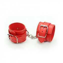 Black Ecological Leather Adjustable Handcuffs Bilincsek