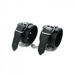 Black Ecological Leather Adjustable Handcuffs Bilincsek Bilincsek
