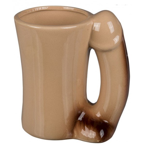 Ceramic Mug With Penis Handle 4029811181698 Tréfás ajándékok