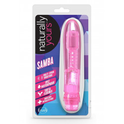 Vibrator Samba Multispeed Naturally Yours Pink 17 Cm 819835024880 Vibrátorok Segédeszközök