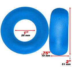Set of 2 Stiffy Blue Hunkyjunk Rings  840215121080 Gyűrűk