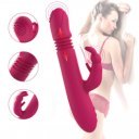 Seth Vibrating&Thrusting Vibrator, Silicone, USB, Pink, 21 cm 6427885000262 Multifunkciós