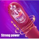 Seth Vibrating&Thrusting Vibrator, Silicone, USB, Pink, 21 cm 6427885000262 Multifunkciós