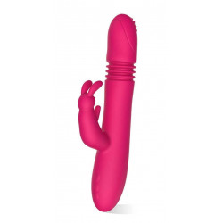 Seth Vibrating&Thrusting Vibrator, Silicone, USB, Pink, 21 cm 6427885000262 Multifunkciós Multifunkciós