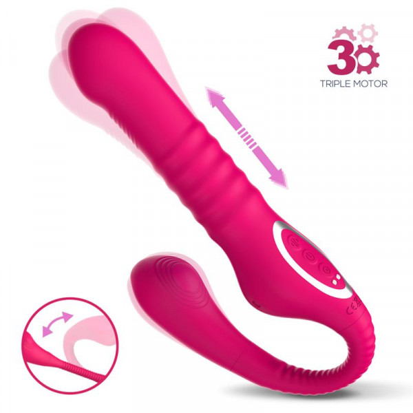 Vibrator No. 23 Strapless Strap-on Thrusting&Waving Pulse, Silicon, USB 8436583793312 Vízálló vibrátorok