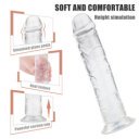 Dildo Realist Patrizia Medium Super Soft & Flexible Transparent 20 Cm 5000128026871 Dildo