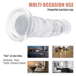 Dildo Realist Patrizia Medium Super Soft & Flexible Transparent 20 Cm 5000128026871 Dildo