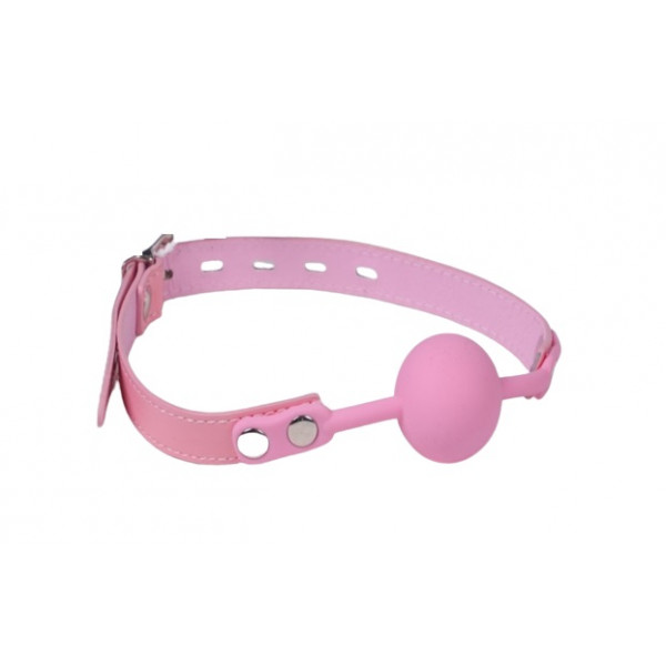 DELUXE BALL GAG SILICONE/PU LEATHER Fetish