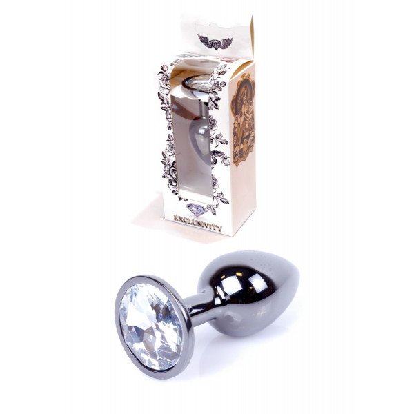 Plug-Jewellery Dark Silver PLUG- Clear  5903661800468 Anál
