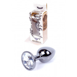 Plug-Jewellery Dark Silver PLUG- Clear  5903661800468 Anál Anál