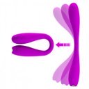 Bendable Pretty Love Yedda Vibrator, 12 Vibration Modes, Silicone, USB, Purple, 17.1 cm Multifunkciós