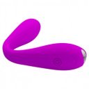 Bendable Pretty Love Yedda Vibrator, 12 Vibration Modes, Silicone, USB, Purple, 17.1 cm Multifunkciós