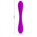 Bendable Pretty Love Yedda Vibrator, 12 Vibration Modes, Silicone, USB, Purple, 17.1 cm Multifunkciós