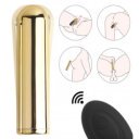 Bullet Vibrator 10 Modes Vibration Remote Control Gold 7.5 Cm 5000128032803 Csiklóizgatók