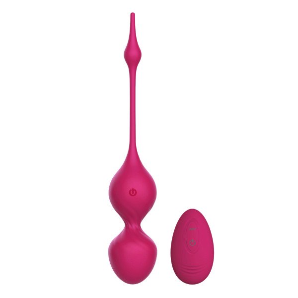 Grace Vaginal Balls, Remote Control, 10 Vibration Modes+3 Speeds, Liquid Silicone, USB, Pink 5000128040112 Vibrációs tojások