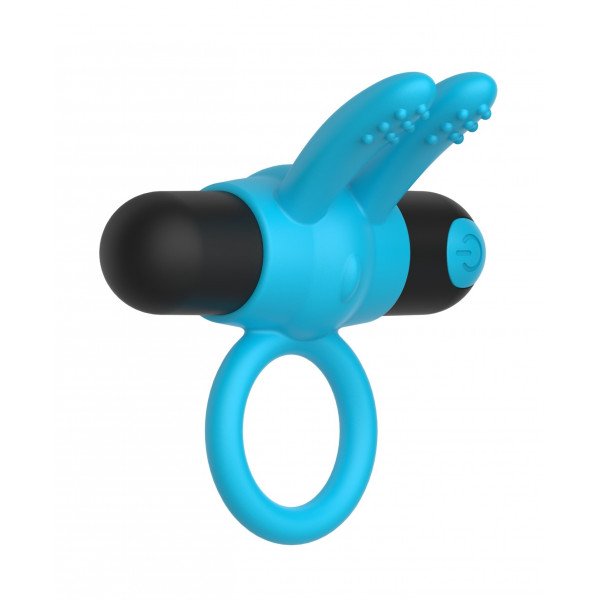 Sapphire Penis Ring, 10 Vibration Modes, Silicone, USB, Blue 6427885001795 Gyűrűk