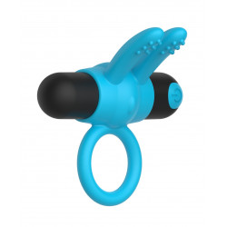 Sapphire Penis Ring, 10 Vibration Modes, Silicone, USB, Blue 6427885001795 Gyűrűk Gyűrűk