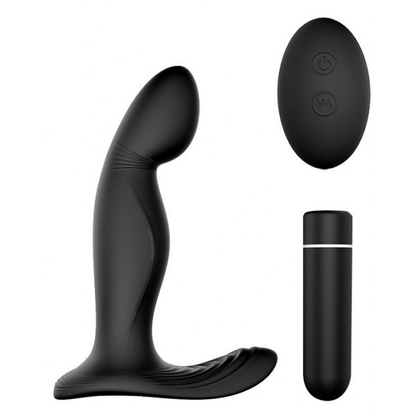 Giles Remote Control Stimulator 9 Vibration Modes Black USB Silicone 12 Cm 5000128027014 Anál