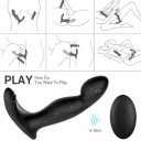 Giles Remote Control Stimulator 9 Vibration Modes Black USB Silicone 12 Cm 5000128027014 Anál